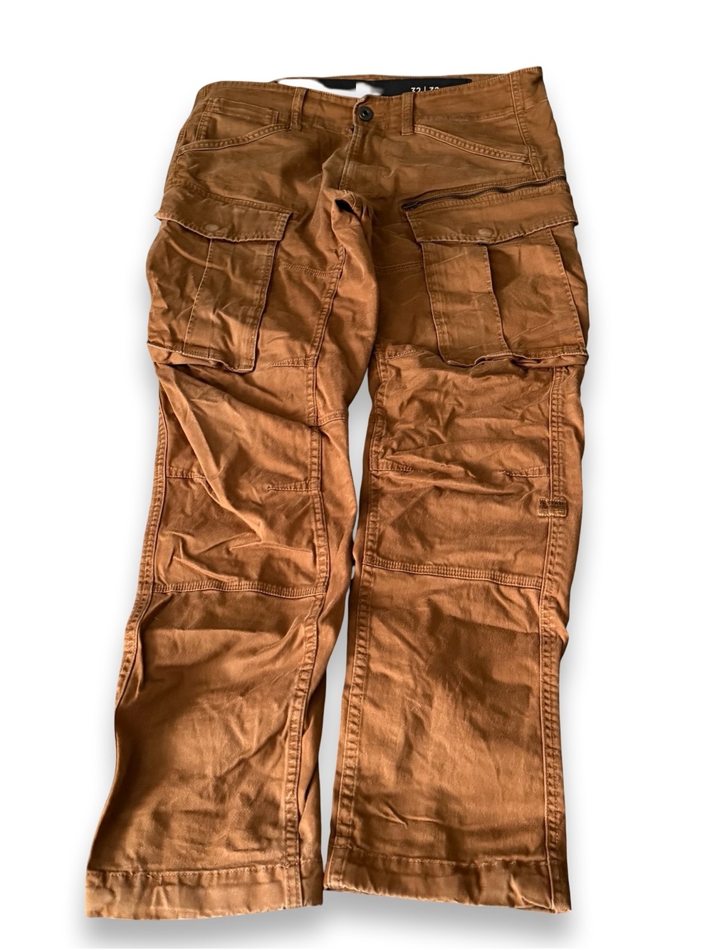 G-Star RAW brown cargo pants adjustable ankle size 32